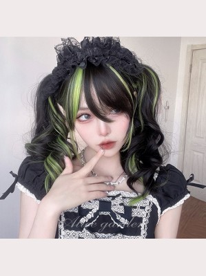 Green High Light Punk Lolita Style Wig 60cm (UN156)